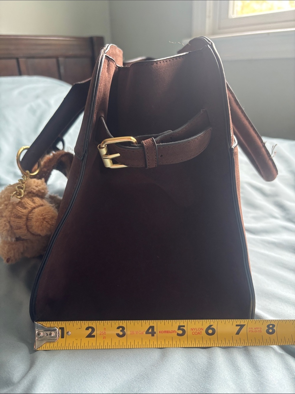 BCBGMaxAzria Brown Suede Satchel - Picture 13 of 13